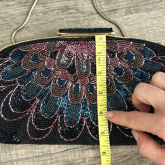 Vintage Mid Century beaded bag - Picture 4 of 10
